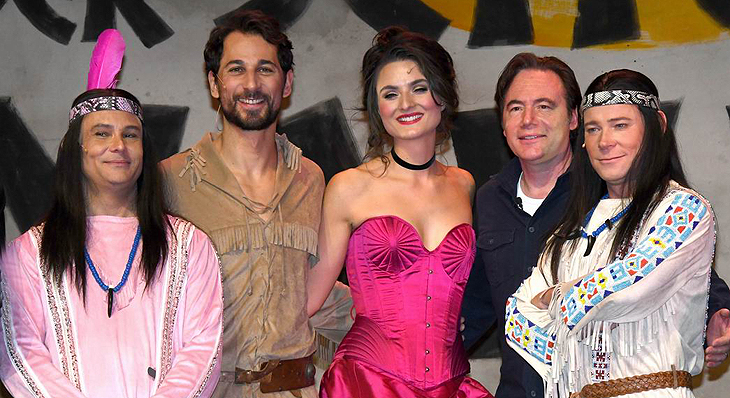 Probenbesuch Michael Bully Herbig beim "Schuh des Manitu" im Deutschen Theater am 01.10.2021(©Foto: Ingrid Grossmann)